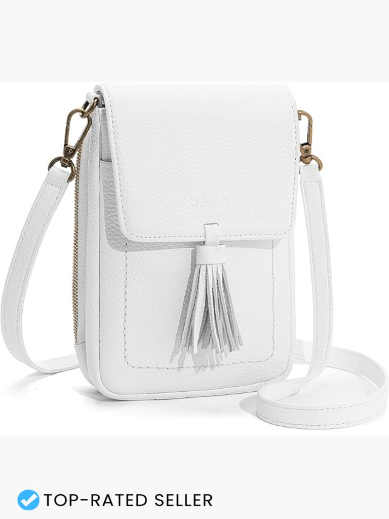 Genuine Leather Small Crossbody Bag Rfid Phone Purse Card Slots